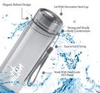 MILTON Hector 1000 Pet Water Bottles, Set of 3, 1 Litre Each, Assorted, Reusable Plastic Fridge Bottle, BPA Free and Leak Proof Bottles for Travel, Work