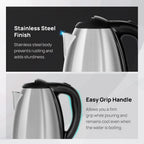 Wipro Vesta 1.8 Litre SS Kettle with Keep warm Function | Auto cut off | Dry Boil Protection & Over Heat Protection | 2 Years Warranty (SS, 1500 Watt)
