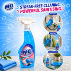 MO KLEEN Glass Cleaner Ultra Shine 5Kg | Anti-Bacterial Glass & Surface Cleaner | Streak-Free Shine for Mirrors, Glass, Screens & Furniture
