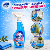 MO KLEEN Glass Cleaner Ultra Shine 5Kg | Anti-Bacterial Glass & Surface Cleaner | Streak-Free Shine for Mirrors, Glass, Screens & Furniture