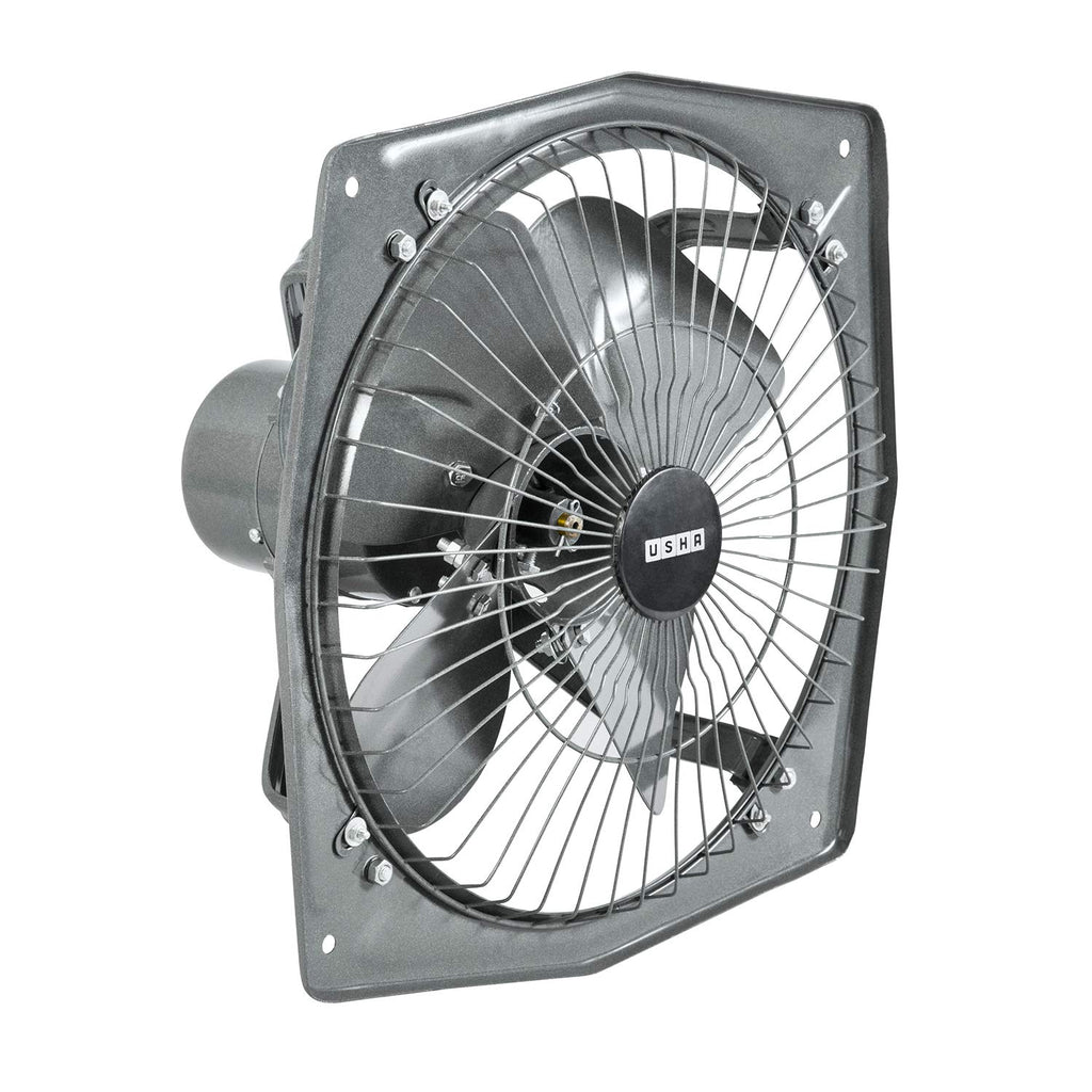 Usha Aeroclean Plus 230mm (9-Inch) Exhaust Fan for Kitchen | High Speed 100% Copper Motor | Goodbye Oil & Dust Coating | Double Ball Bearing for Longer Life | 2-Year Warranty| Metallic Grey