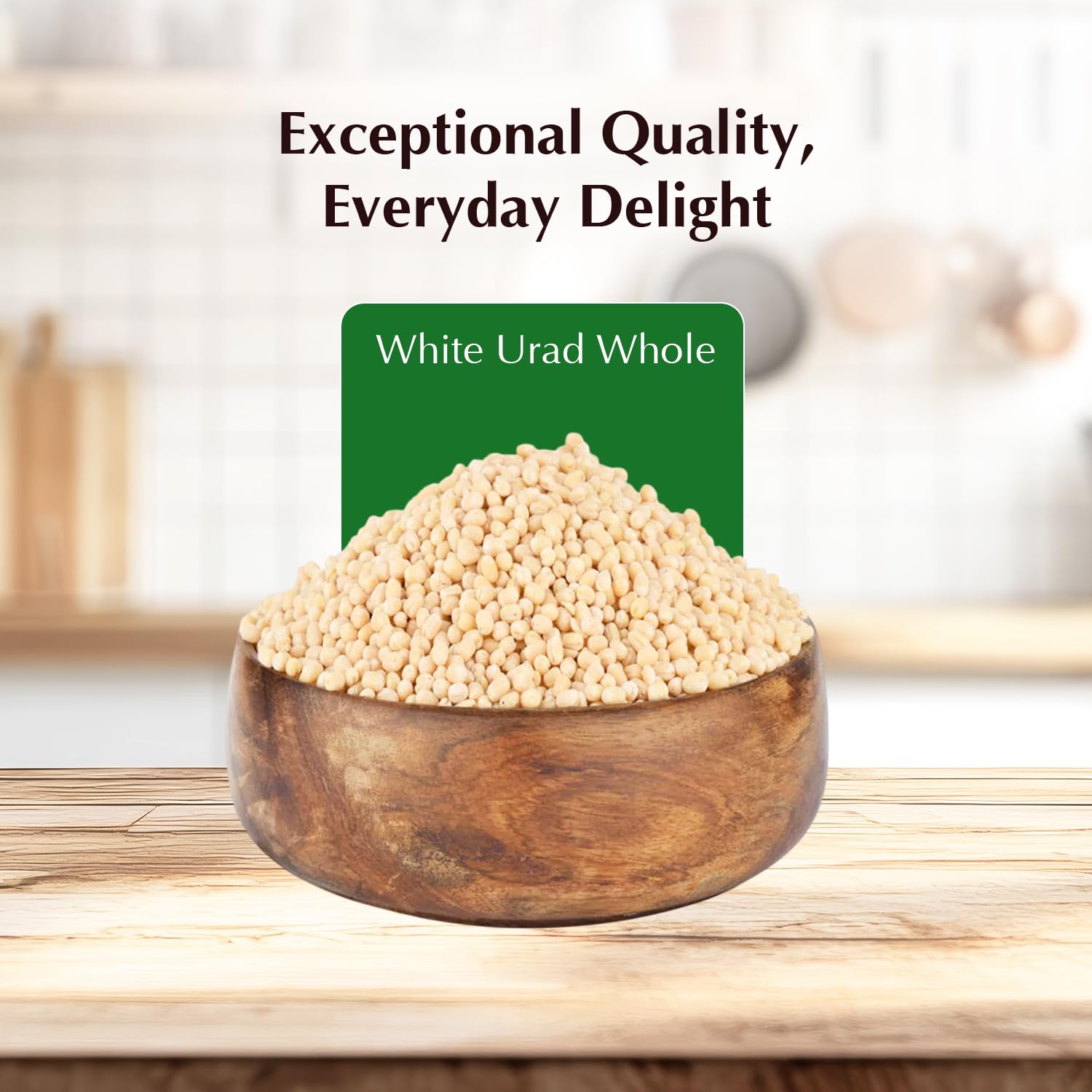 Vedaka Unpolished White Urad Whole | 1 Kg