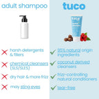 Tuco Kids Mild Shampoo for Kids, Hibiscus & Soapnut, Tear-Free, 50ml