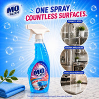 MO KLEEN Glass Cleaner Ultra Shine 5Kg | Anti-Bacterial Glass & Surface Cleaner | Streak-Free Shine for Mirrors, Glass, Screens & Furniture