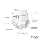 Bambo Nature Premium Baby Pants Diapers for Kids XL Size (12-18 Kgs) - Super Absorbent, Breathable, Extra Soft, Dermatologically Tested, Hypoallergenic Nappies With Wetness Indicator, 57 Count
