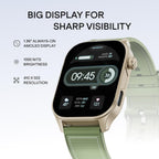 boAt New Launch Ultima Vogue 2, India's First AMOLED Type-C Smartwatch, 1.96" Display, 1000 nits Brightness, Metal Body w/Premium Straps, 10-Days Battery Life, Smartwatch for Men & Women (Jade Green)