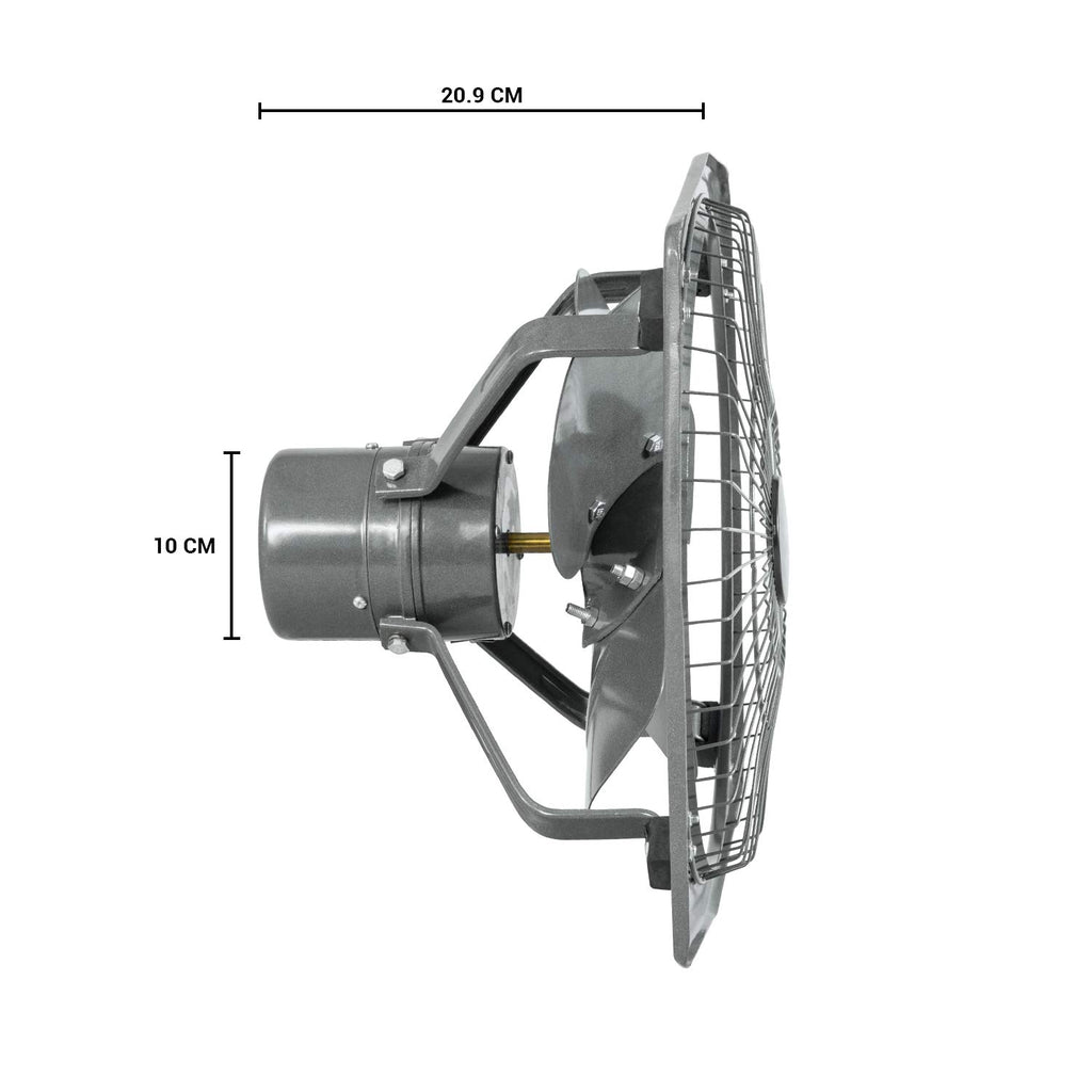 Usha Aeroclean Plus 230mm (9-Inch) Exhaust Fan for Kitchen | High Speed 100% Copper Motor | Goodbye Oil & Dust Coating | Double Ball Bearing for Longer Life | 2-Year Warranty| Metallic Grey