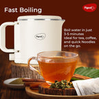 Pigeon Stainless Steel By Stovekraft Trip Multi-Cook Kettle,600 Watts,0.8 Litre, Used For Boiling Water, Making Tea And Coffee, Instant Noodles, Soup Etc (Cream)