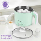 Borosil 1.2L Klassic Made in India Electric Steel Kettle with Steamer | Temperature Control Knob, Overheat Protection | For Boiling & Steaming Vegetables, Momo, Egg, Tea, Coffee | 1 Year Warranty