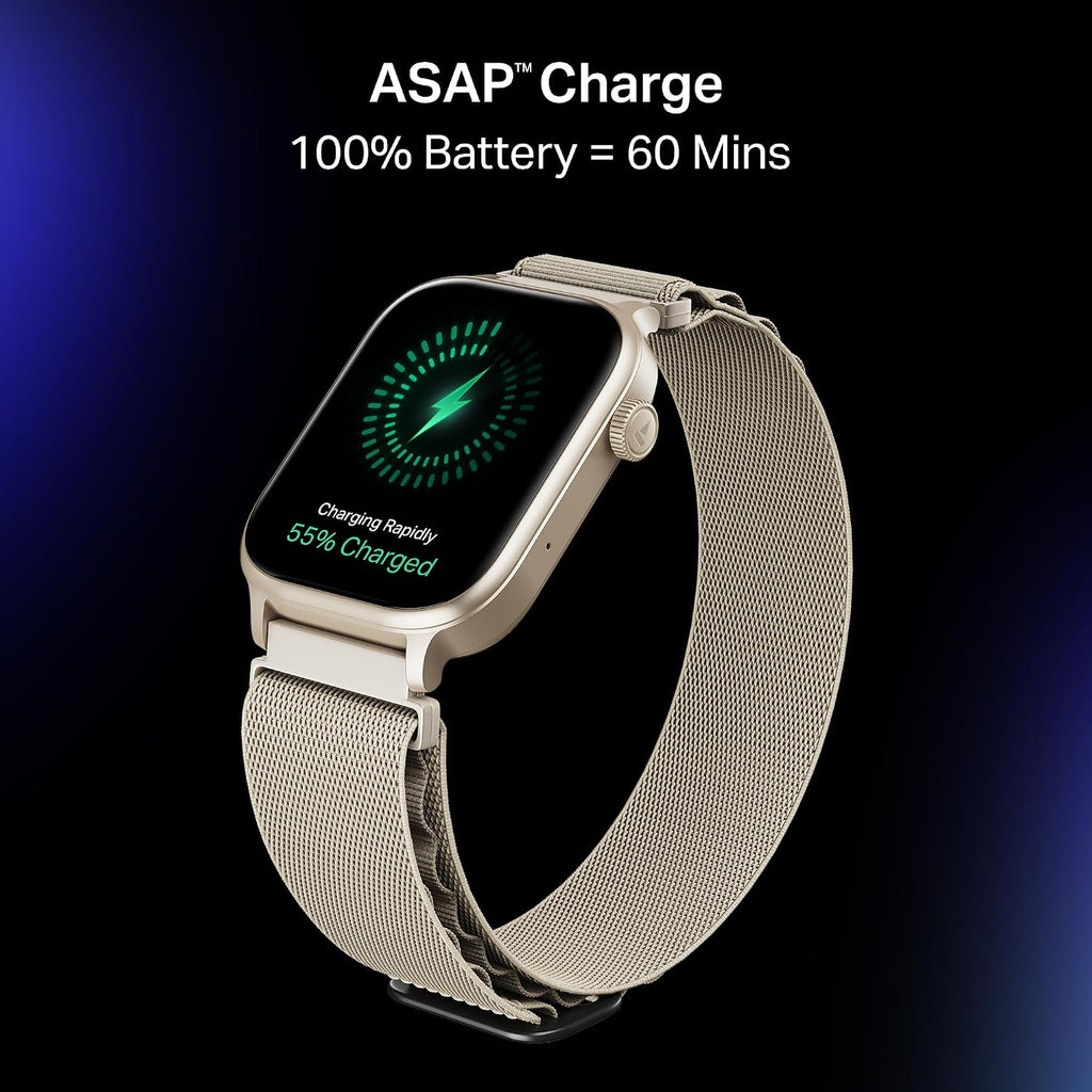 boAt Storm Infinity Plus w/20 Days Extensive Battery Life, Huge 680 mAh, Only Charge Once a Month, 1.96" Display, Functional Crown, Multiple Sports Modes, smart Watch for man & Woman (Sports White)