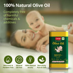 LuvLap Naturals Baby Body Massage Olive Oil, 100% Olive Oil for New Born, 200 ML,