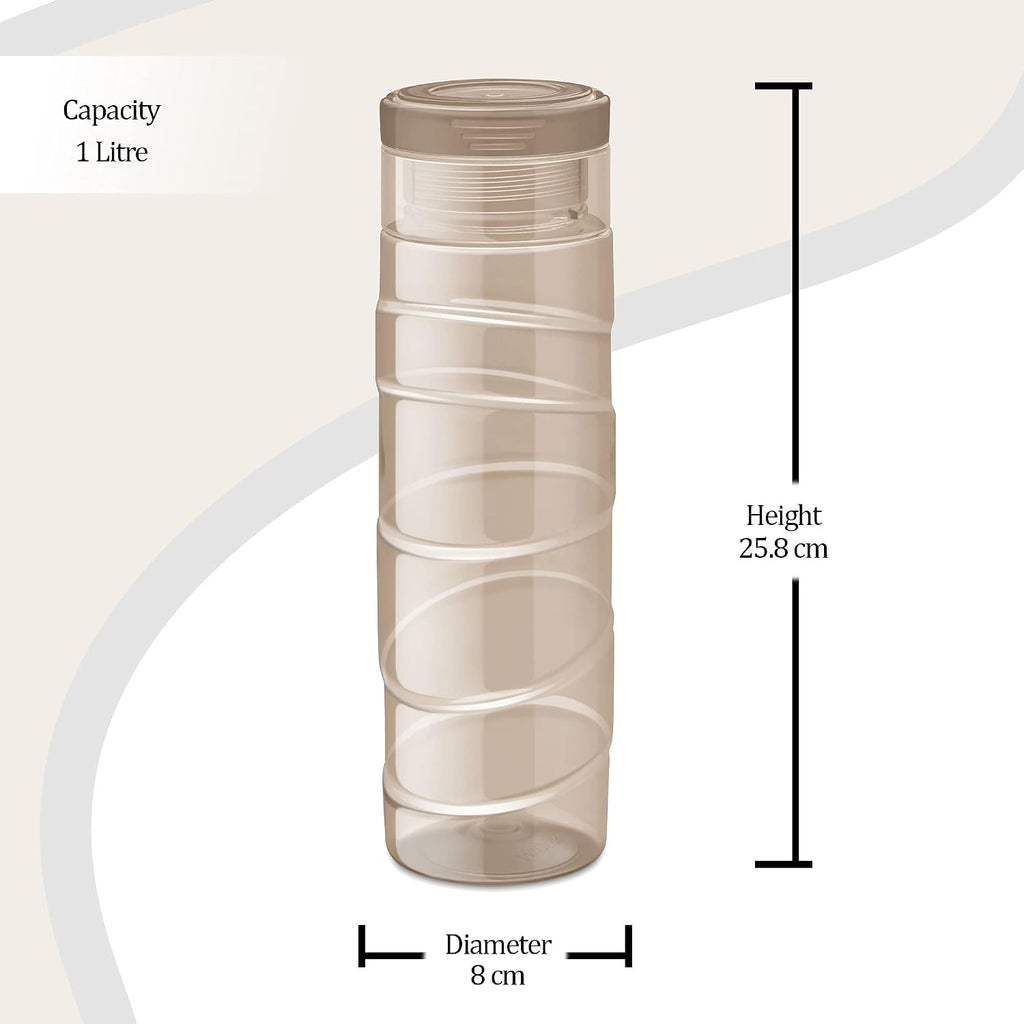 Milton Thunder 1000 Pet Water Bottle, 1 Piece, 1 Litre, Brown