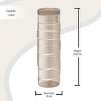 Milton Thunder 1000 Pet Water Bottle, 1 Piece, 1 Litre, Brown