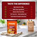 Pintola 26g High Protein Masala Oats 750g, Magic Masala, Breakfast Cereal with High Fiber & Veggies, No Palm Oil, No Preservatives, 5 min Healthy Snack, Helps Manage Weight, Gym Endurance & Gut Friendly