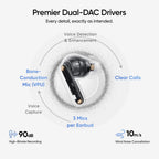 realme Buds Air 8 Pro TWS Earbuds with 11mm+6mm Dual DAC Drivers| 55dB ANC| 6-Mic VPU| 3D Spatial Audio |50H Playtime| IP55 Rating (Master White)