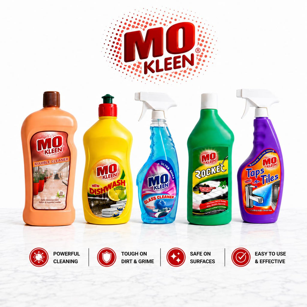 MO KLEEN Glass Cleaner Ultra Shine 5Kg | Anti-Bacterial Glass & Surface Cleaner | Streak-Free Shine for Mirrors, Glass, Screens & Furniture