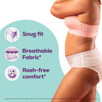 Evereve Period Panty For Girls & Women, (L-XL), 10 Pcs, 360 Degree Coverage, 0% Leaks, High Absorbency For Heavy Flow, Maternity Delivery Pads, Postpartum & Overnight Protection, Disposable Panty