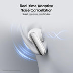 realme Buds Air 8 Pro TWS Earbuds with 11mm+6mm Dual DAC Drivers| 55dB ANC| 6-Mic VPU| 3D Spatial Audio |50H Playtime| IP55 Rating (Master White)