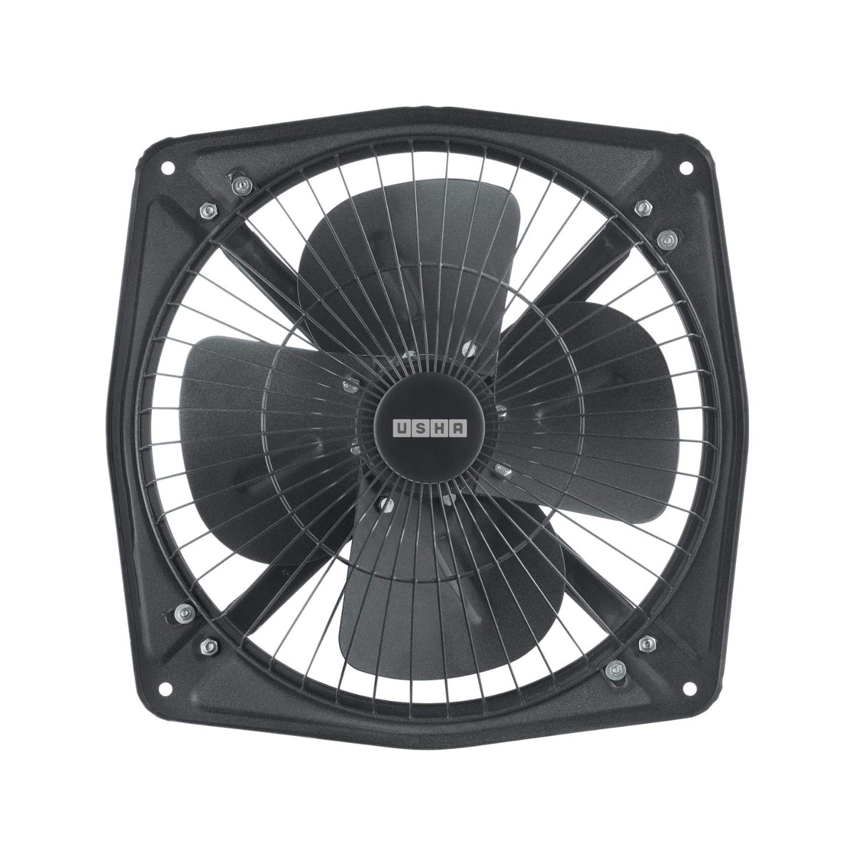 Usha Aeroclean Plus 230mm (9-Inch) Exhaust Fan for Kitchen | High Speed 100% Copper Motor | Goodbye Oil & Dust Coating | Double Ball Bearing for Longer Life | 2-Year Warranty| Metallic Grey