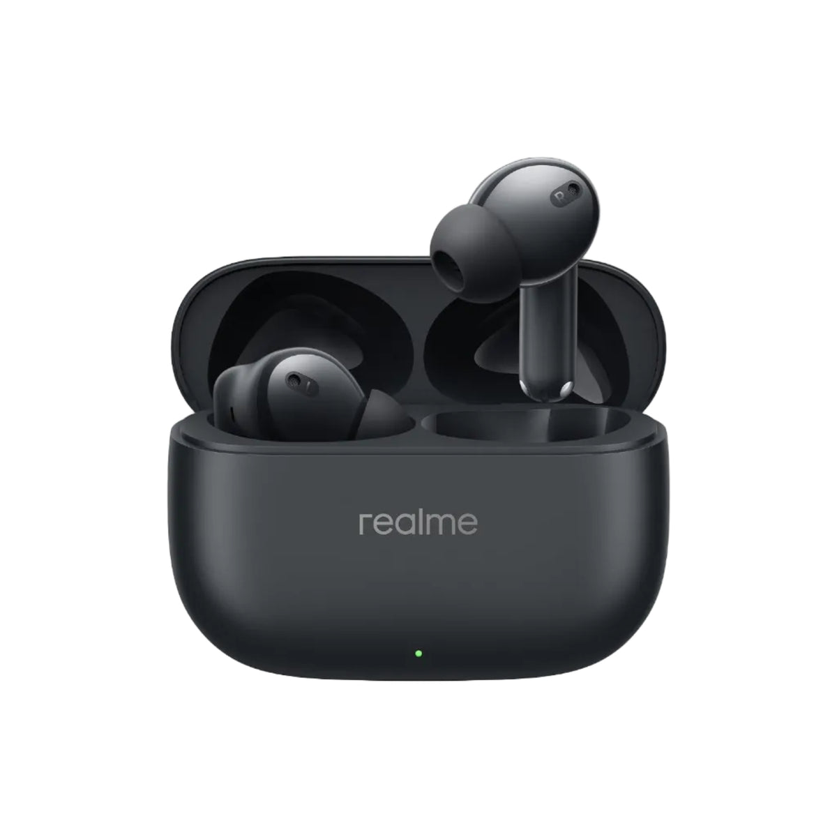 realme Buds T310 True Wireless in-Ear Earbuds with 46dB Hybrid ANC, 360° Spatial Audio, 12.4mm Dynamic Bass Driver, Upto 40Hrs Battery and Fast Charging (Vibrant Black)
