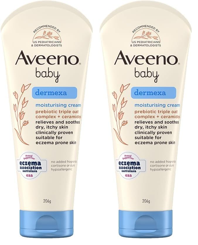 Aveeno Baby Dermexa Moisturising Cream 206g (Pack of 2)