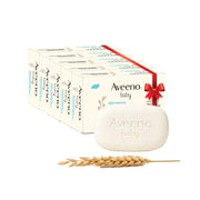 Aveeno Baby Daily Moisture Cleansing Bar 75g (Pack of 5) | With natural Oatmeal, Glycerin and Shea Butter | Co-created with Pediatricians and Dermatologists for newborn sensitive skin | pH balanced, free of soap, parabens sulfates and phthalates