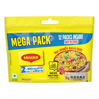 MAGGI 2-Minute Instant Noodles,840/900g Pouch (Pack of 12, 70/75g each)