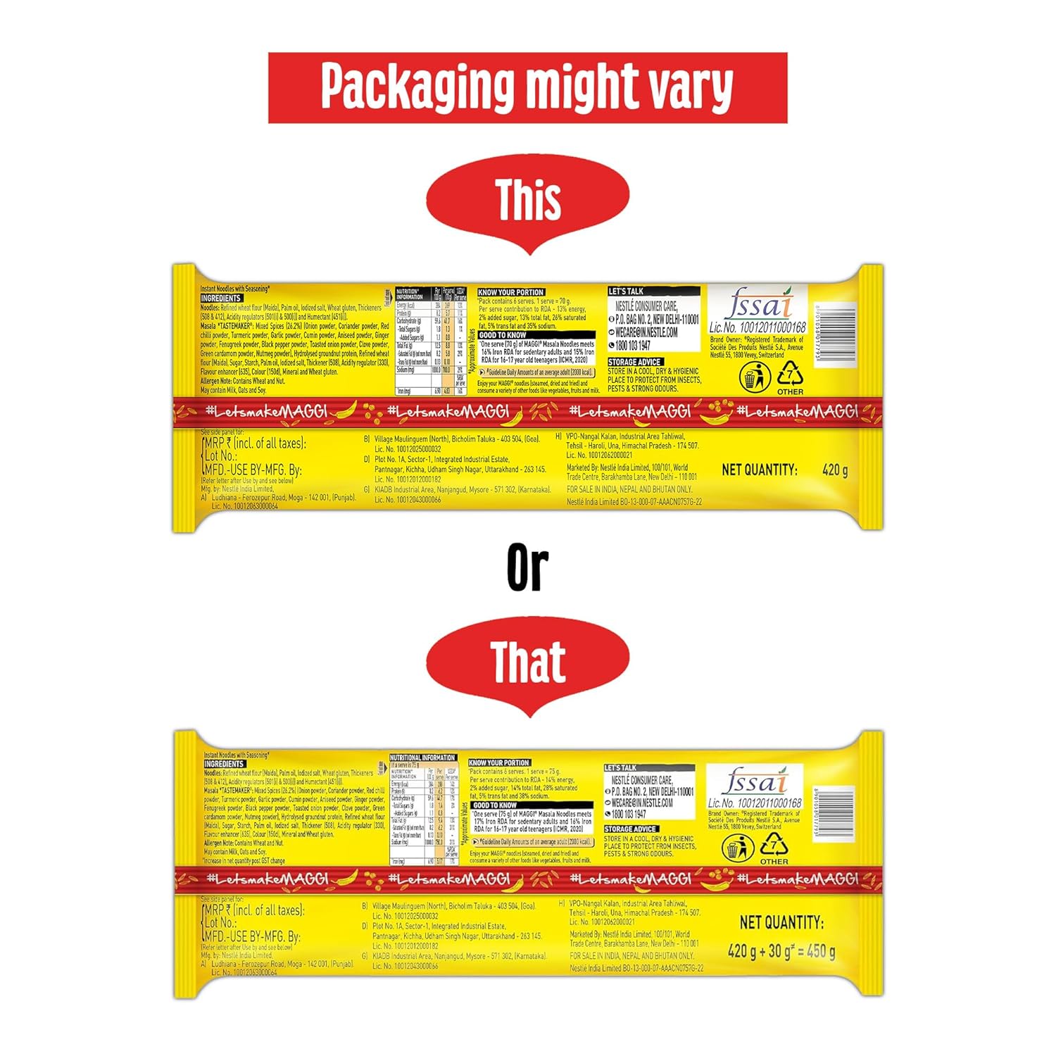 MAGGI 2-Minute Instant Noodles,450g Pouch