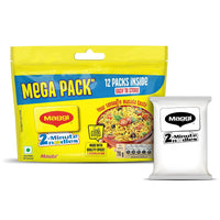 MAGGI 2-Minute Instant Noodles,840/900g Pouch (Pack of 12, 70/75g each)