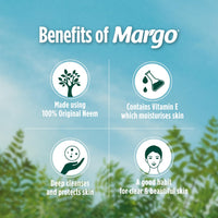 Margo Original Neem Soap 125gm X 8 | Powered With Goodness of 1000 Natural Neem Leaves | Soap for Clear and Beautiful Skin | Infused with Vitamin E for...
