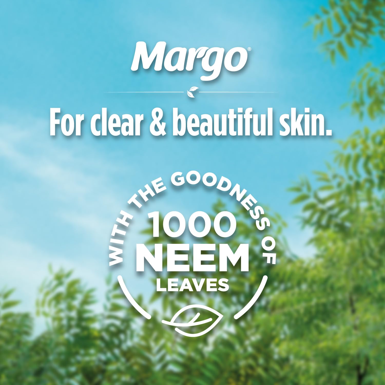Margo Original Neem Soap 125gm X 8 | Powered With Goodness of 1000 Natural Neem Leaves | Soap for Clear and Beautiful Skin | Infused with Vitamin E for...