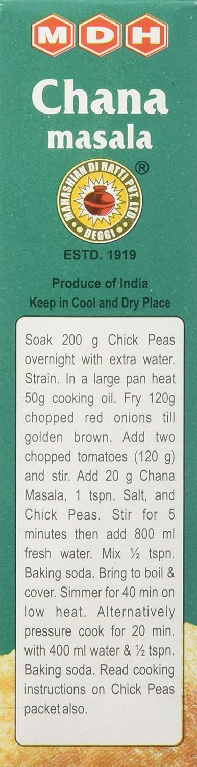 MDH Chana Masala, 100g( Weight May Vary )