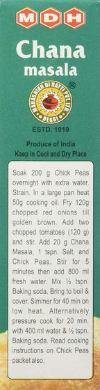 MDH Chana Masala, 100g( Weight May Vary )