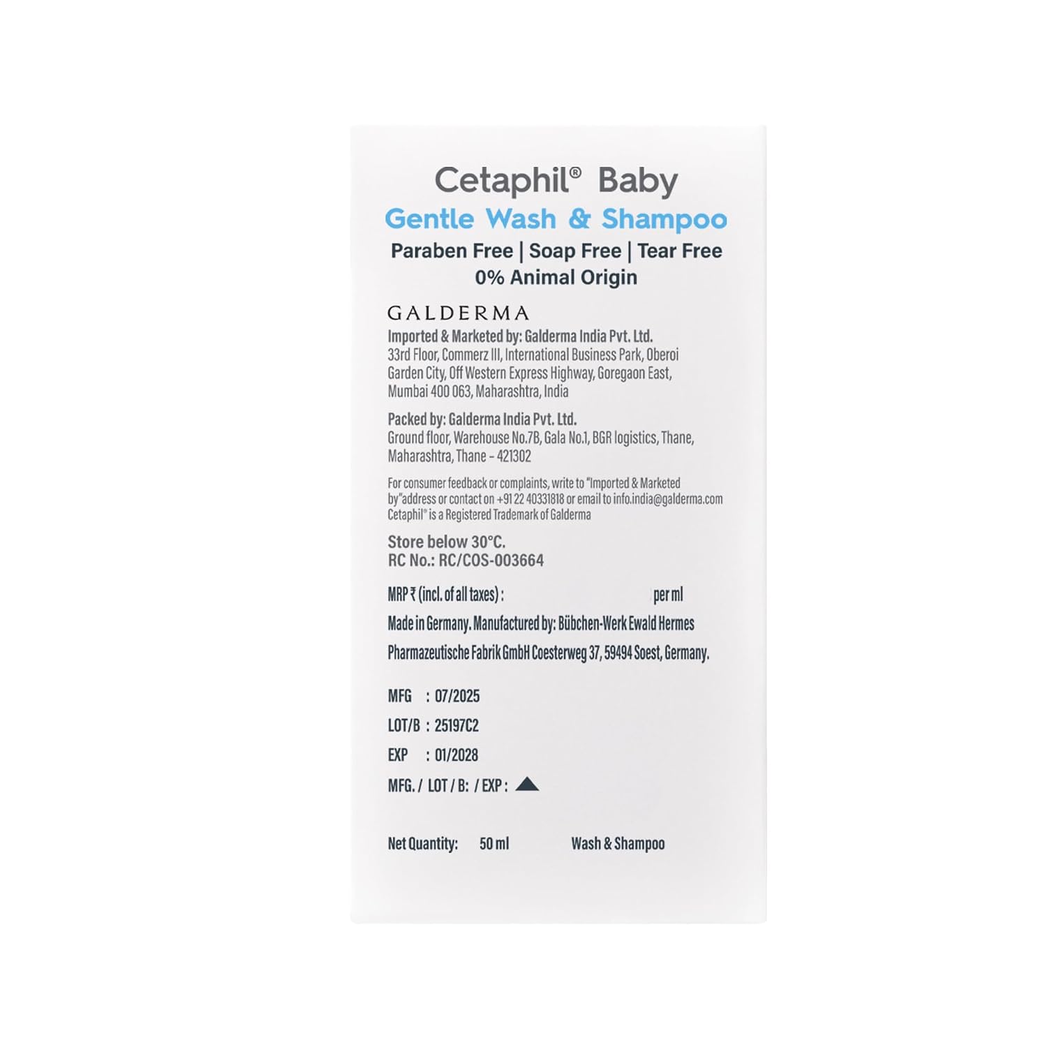 Cetaphil Baby Gentle Wash & Shampoo\
