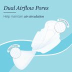 Carmesi Air Feel Sanitary Pads With Dual Airflow Pores - 40 Large Pads | Airy, Dry, Sweat-Free, Rash-Free & Comfy | Soft, Lightweight & Ultra-Thin | Super-Absorbent Core | Non-Toxic