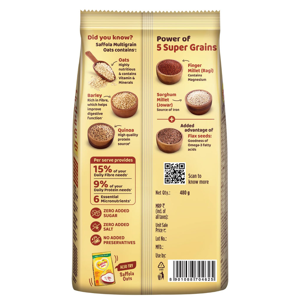Saffola Oats Multigrain | 480g