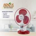 USHA Mist Air Flo 400mm Table Fan (Maroon), 12102MAF4023