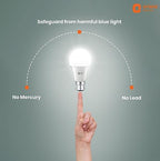 Orient Electric High Glo LED Bulb 18W, B22d cap, 6500K (Pack of 10)