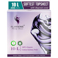 Flawsome L Size Sanitary Pads for GIrls and Women | Rash Free Pad | Ultra Soft Pads | 100% Organic Cotton | (Pack of 10-L)