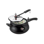 Milton Pro Cook Induction Cookware & Gas Stove Friendly Hard Anodized Royal Curve Pressure Cooker 5 Litre | SS304 Stainless Steel Inner Lid | 2X Harder Alloy Steel | ISI Certified | 5 Year Warranty