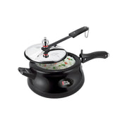 Milton Pro Cook Induction Cookware & Gas Stove Friendly Hard Anodized Royal Curve Pressure Cooker 5 Litre | SS304 Stainless Steel Inner Lid | 2X Harder Alloy Steel | ISI Certified | 5 Year Warranty