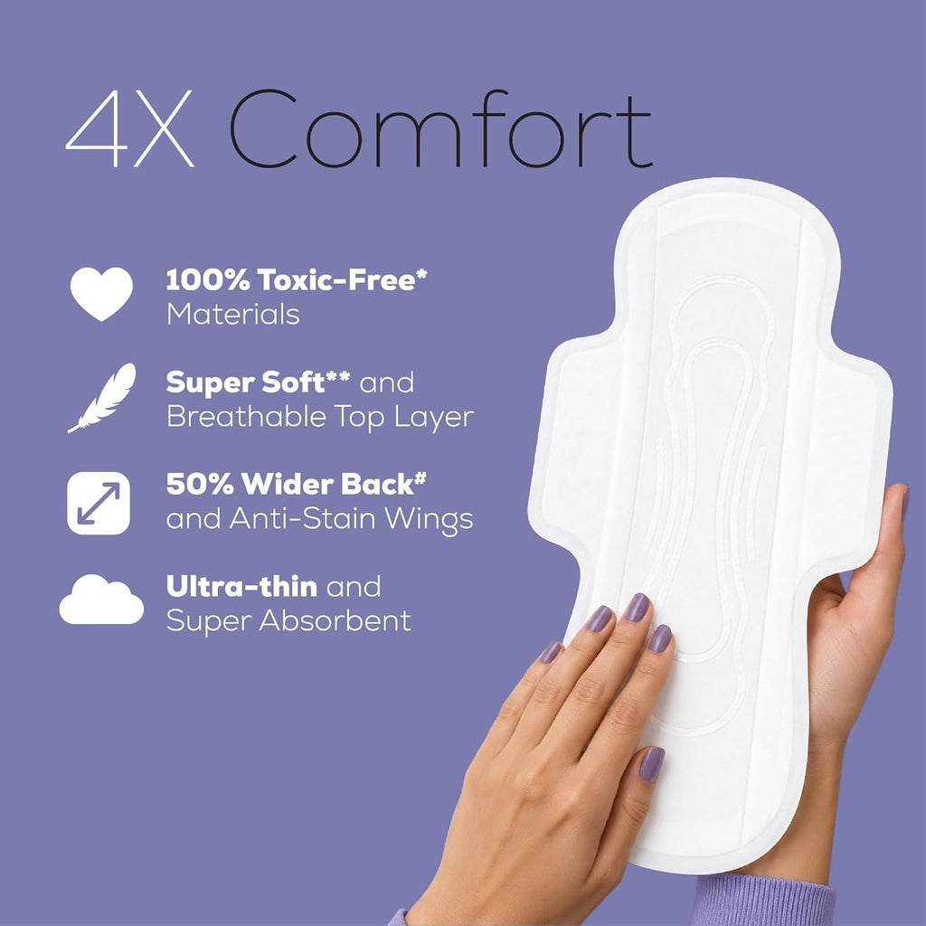 Flawsome L Size Sanitary Pads for GIrls and Women | Rash Free Pad | Ultra Soft Pads | 100% Organic Cotton | (Pack of 10-L)