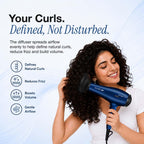 Ikonic Me Ultralight Professional Hair Dryer 2000 Watts With Nozzle, Diffuser, Hot And Cold Air Feauture, 2 Speed 3 Heat Settings With Cool Shot, Hanging Loop, For Both Men And Women, Suitable For All Hair Types, 1 Yr Warranty, Blue