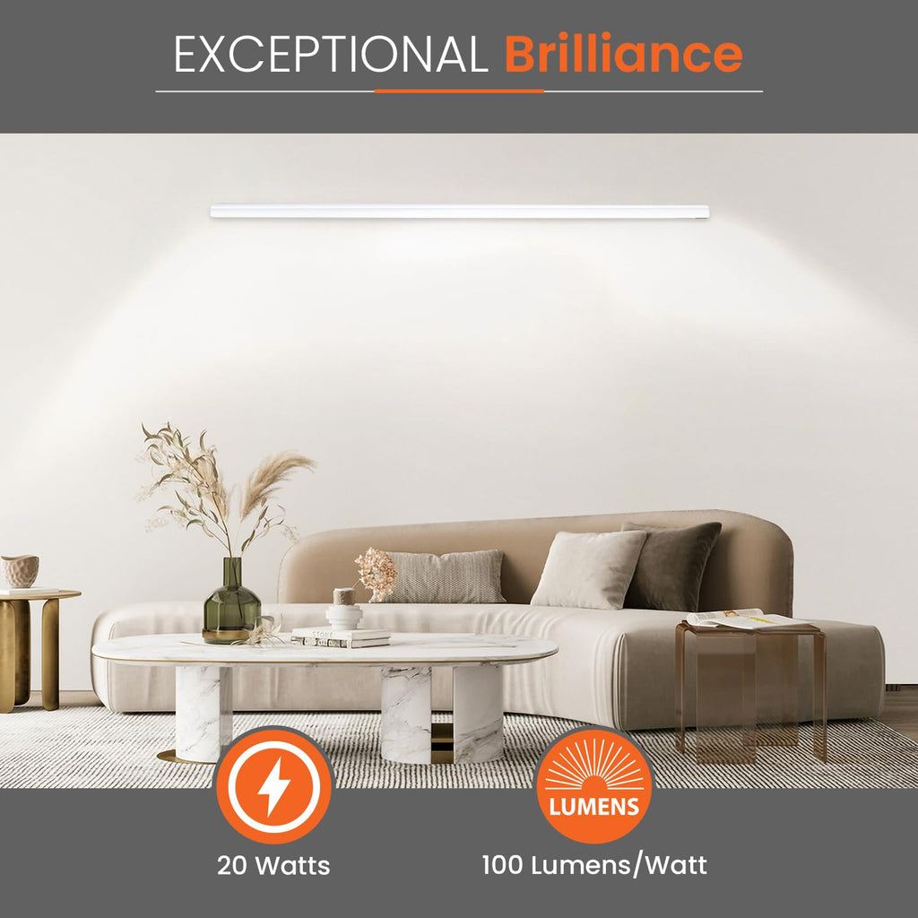 Orient Electric Grace Pro 20W LED Batten| 2000 lumens Bright Light Output| LED tubelight for Home| Sleek & Stylish Design| Non-breakable Polycarbonate housing | Pack of 4