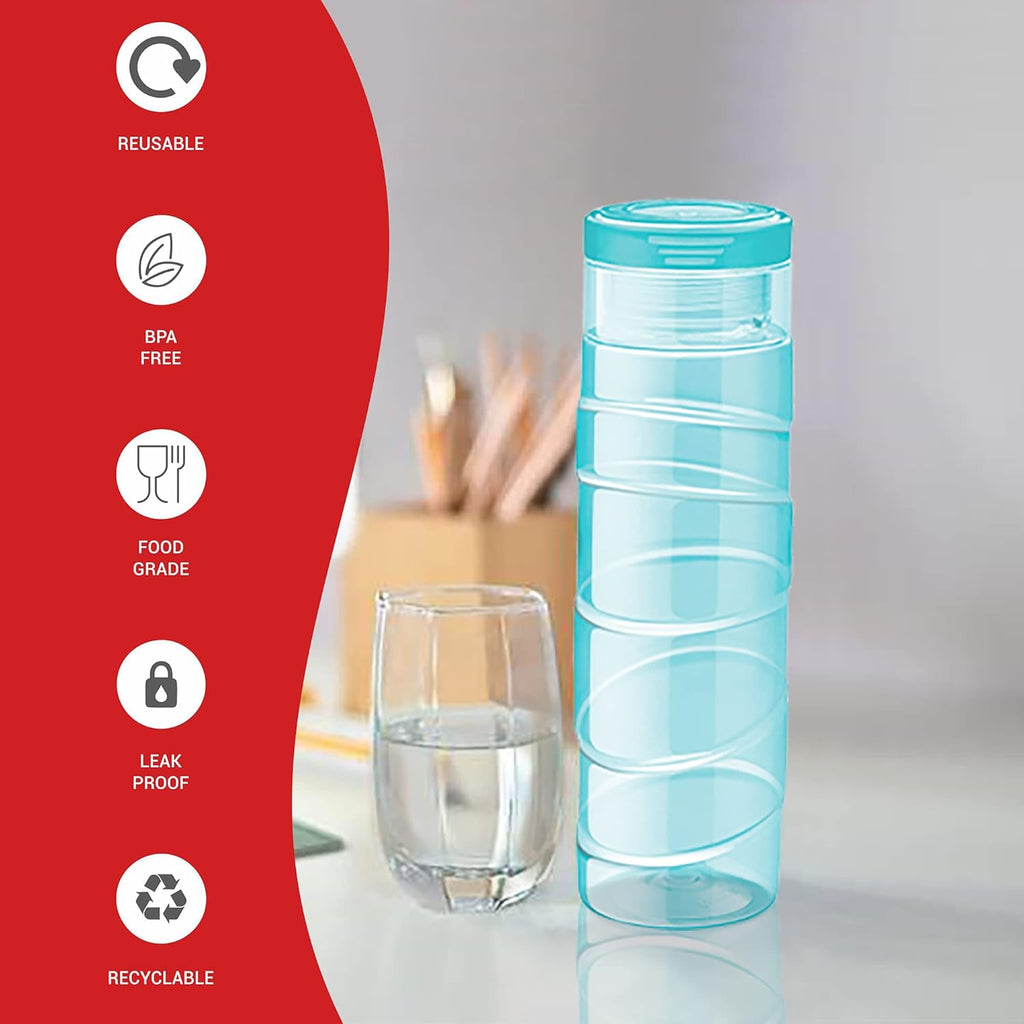 Milton Thunder 1000 Pet Water Bottle, 1 Piece, 1 Litre, Blue