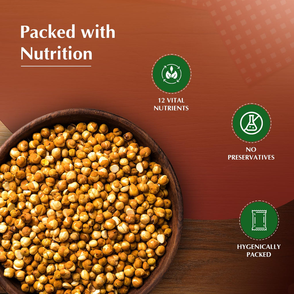 Vedaka Roasted Chana Whole With Skin | 1 Kg
