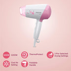 Philips Hp8100/46 Hair Dryer (Purple) & Philips Hp8120/00 Hair Dryer (Pink) - 1200 Watts
