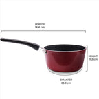Milton Pro cook Granito Saucepan with Bakelite Handle, 14 cm, Aluminium Tea and Milk Pan, Boiling Pot, Non-Induction, 2 Years Warranty