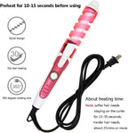 Professional Hair Curler Electric Curl Ceramic Spiral Curling Iron
