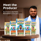 DeHaat Honest Farms Pesticide Free Unpolished Kala Chana 1 KG (Pack of 2)